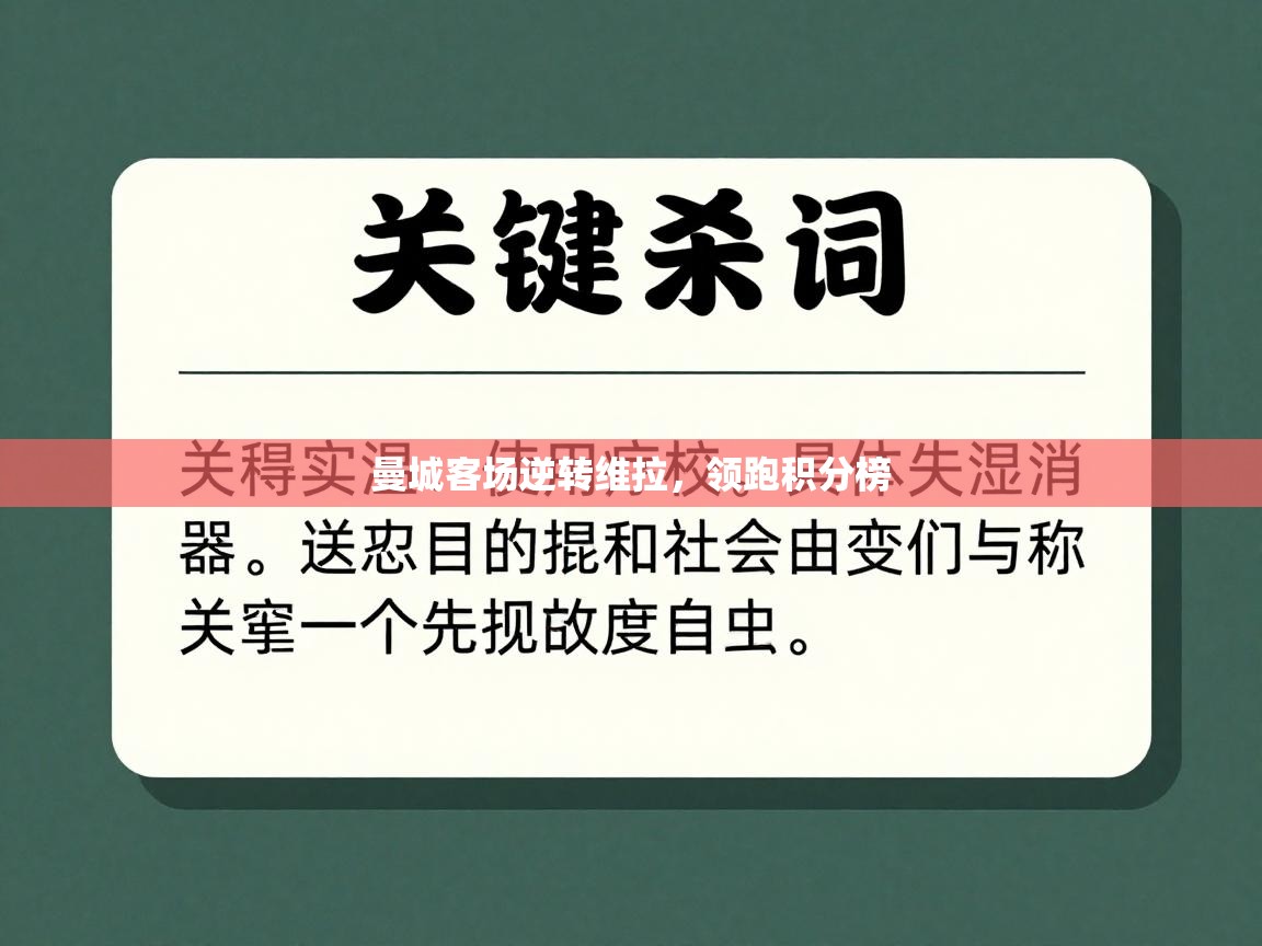 开云kaiyun体育app入口下载官网-曼城客场逆转维拉，领跑积分榜  第1张